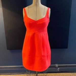 NWT Nanette Lepore neon coral dress